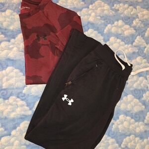 Under Armour Kids Set in Red and Black
